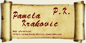 Pamela Kraković vizit kartica